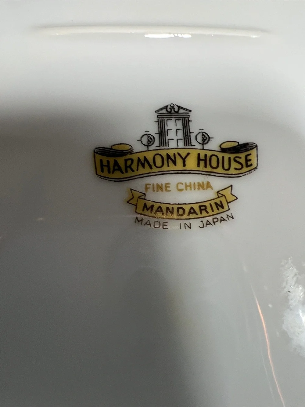 Vtg Harmony House Green Purple Bamboo Mandarin Plate Platter Gravy Boat Japan